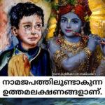 നാമജപത്തിലുണ്ടാകുന്ന ഉത്തമലക്ഷണങ്ങളാണ്.