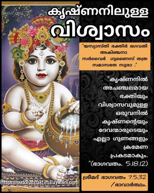 കൃഷ്ണനിലുള്ള വിശ്വാസം