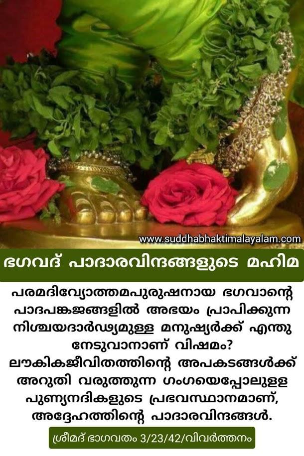 ഭഗവദ് പാദാരവിന്ദ മഹിമ