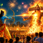 Rama’s Flaming Arrow at Dussehra
